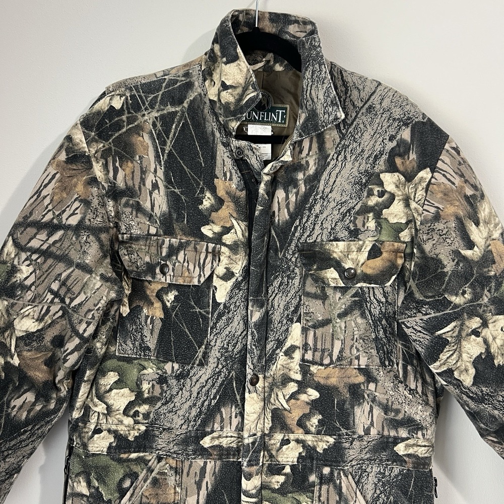 Berne Apparel Gunflint Mens Large 44-46 Vintage Insulated Camo Coveralls Hunting - Picture 2 of 7